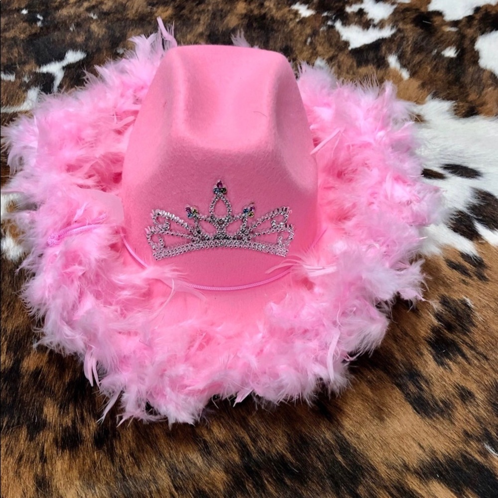 Pink cowboy hat